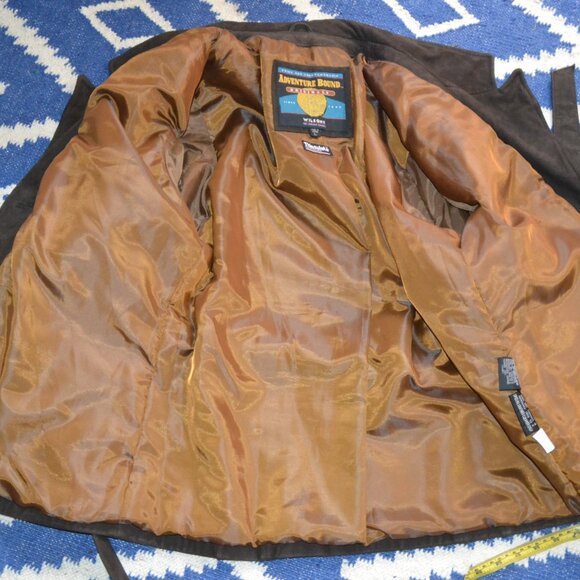 Vintage Adventure Bound Wilsons Leather Jacket Coat Brown Women's LARGE - Picture 4 of 8